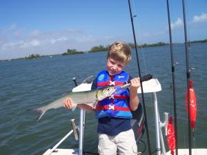 7 year old Turner with a huge ladyfish